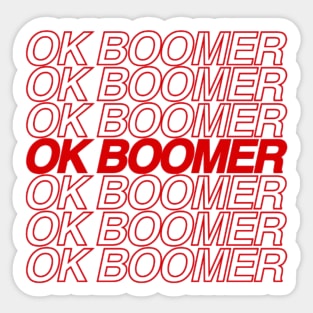 OK BOOMER Sticker